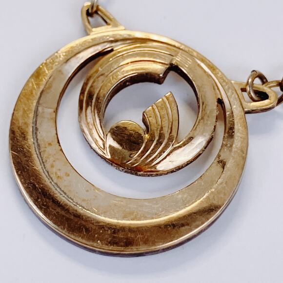 VTG Signed Hadley Tie Bar Chain Mid Century 1950s Men’s Jewelry Gold Tone - Picture 3 of 9